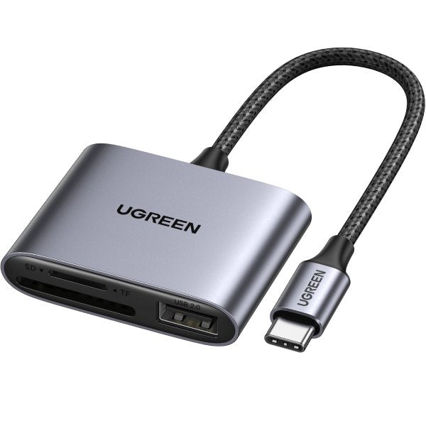 UGREEN – Lecteur de carte USB C avec câble type C, appareil de lecture carte  Micro SD