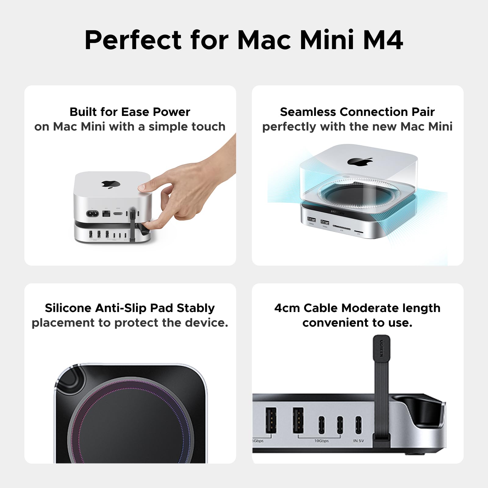 UGREEN Mac Mini M4 Docking Station with SSD Enclosure – 11