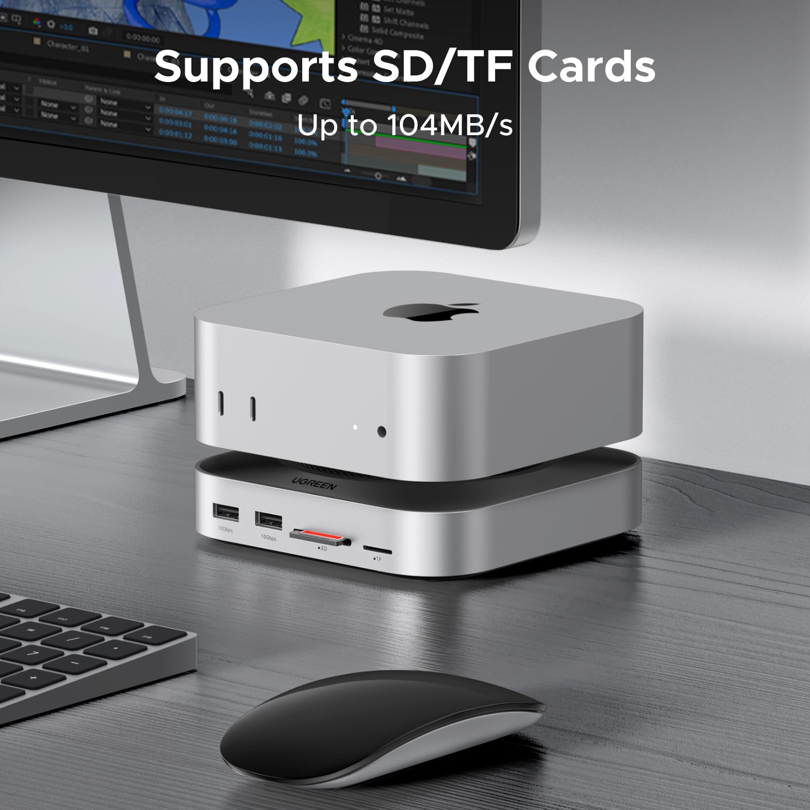 UGREEN Mac Mini M4 Docking Station With SSD Enclosure 11 in 1 USB C UGREEN Mac Mini M4 Docking Station With SSD Enclosure 11 in 1 USB C