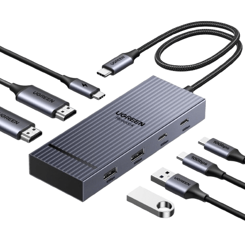 UGREEN Revodok Pro 207 7 in 1 USB C Docking Station Dual 4K HDMI 100W PD 10Gbps