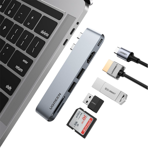 Hub USB C 6-en-2 Ugreen pour MacBook Pro