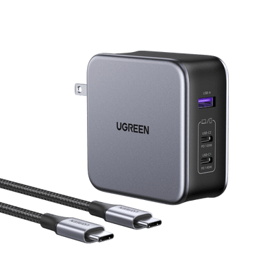 UGREEN 65W USB C Charger Foldable Nexode GaN 3-Port Charger - eTeknix