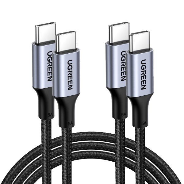 Ugreen Lot de 2 câbles rapides USB C vers USB C 100 W 