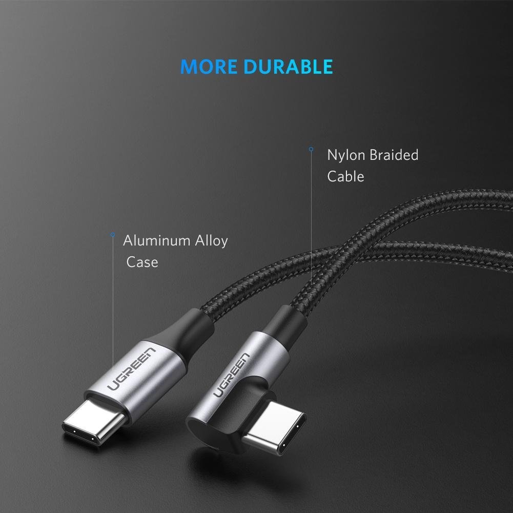 UGREEN 60W Right Angle USB C Cable