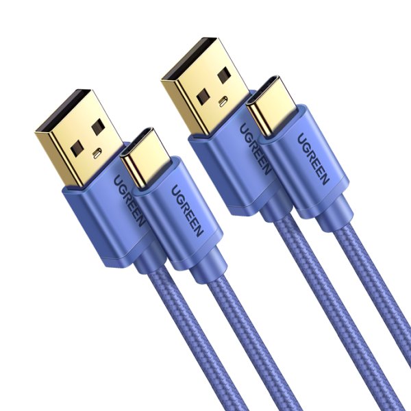 UGREEN USB A to USB C Cable 2-Pack Premium Nylon USB Cable