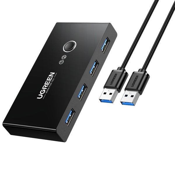 ugreen 2 in 4 out usb 3.0 switch with 2 pack usb male cables