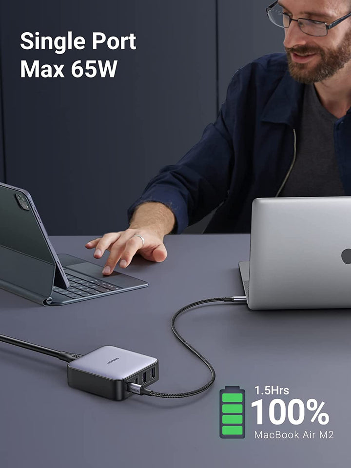ugreen 65w usb c gan charger-single port max 65w