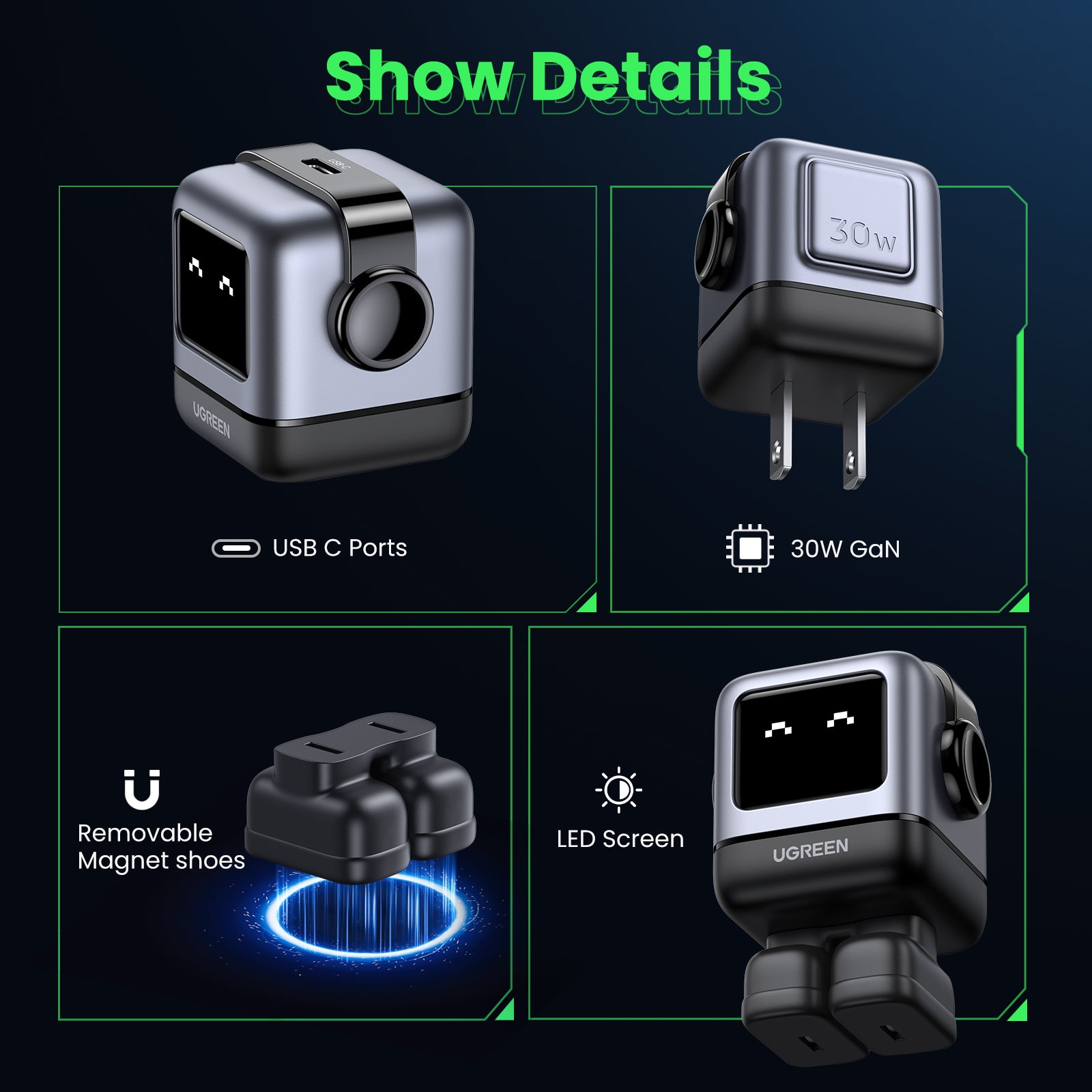 Ugreen Nexode RG 30W USB C GaN Charger